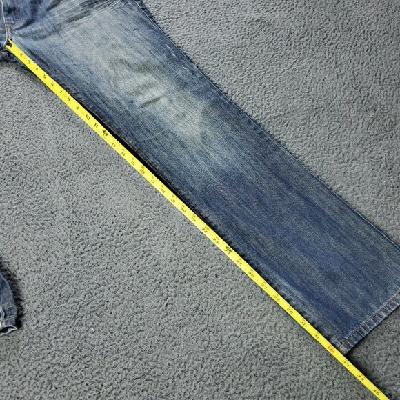 Kenneth Cole Reaction Straight Fit Jeans Mens Size 36x33 Measured Blue - Picture 10 of 10